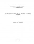 POLÍTICA DE DROGAS NO BRASIL- ANÁLISE CRÍTICA E POSSÍVEIS SOLUÇÕES