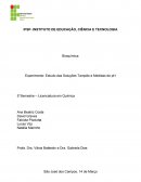 Experimento: Estudo das Soluções Tampão e Medidas de pH