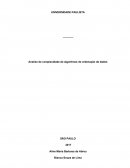 Análise de complexidade de algoritmos de ordenação de dados