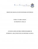 ANÁLISE DA QUEDA DO PREÇO MÉDIO DO BARRIL DE PETRÓLEO E A REAÇÃO DO PAÍS E DA INDÚSTRIA NACIONAL