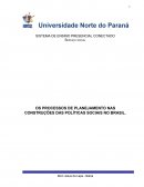 OS PROCESSOS DE PLANEJAMENTO NAS CONSTRUÇÕES DAS POLÍTICAS SOCIAIS NO BRASIL.