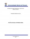 POLÍTICA SOCIAL DA PESSOA IDOSA