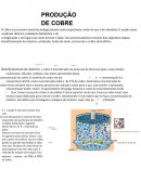 PRODUÇÃO DE COBRE