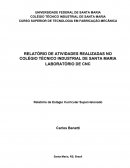 Relatório de Estágio Curricular Supervisionado