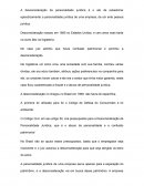 A Desconsideração de Personalidade Jurídica