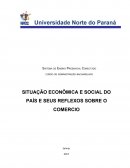 SITUAÇÃO ECONÔMICA E SOCIAL DO PAÍS E SEUS REFLEXOS SOBRE O COMERCIO