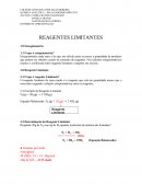 Os Reagentes Limitantes