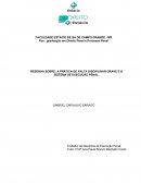 RESENHA SOBRE: A PRÁTICA DE FALTA DISCIPLINAR GRAVE E O SISTEMA DE EXECUÇÃO PENAL