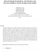 ROTATIVIDADE DE PESSOAL: ESTUDO DE CASO EM UMA EMPRESA TÊXTIL DE BRAÇO DO NORTE
