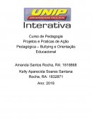 Projetos e Praticas de Ação Pedagógica – Bullying e Orientação Educacional