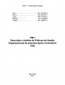 Análise de Práticas de Gestão Organizacional da empresa Apoio Consultoria Ltda