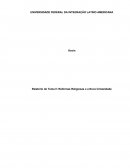 Relatório do Tema II: Reformas Religiosas e a Nova Cristandade