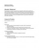 Gerenciamento de projetos: Engenharia de Software - Elevator statement