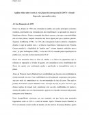 A Crise financeira internacional de 2007-8 e Grande Depressão: Uma análise crítica