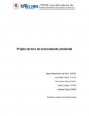 Projeto Técnico de licenciamento ambiental