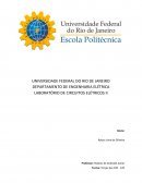 Relatório de Laboratório de Circuitos elétricos de corrente alternada