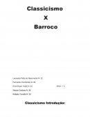 Classicismo X Barroco