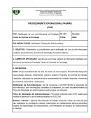 PROCEDIMENTO OPERACIONAL PADRÃO