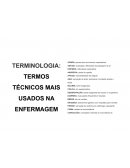 TERMINOLOGIA: TERMOS TÉCNICOS MAIS USADOS NA ENFERMAGEM