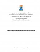 Capacidade Empreendedora e Sustentabilidade