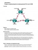 Projeto e Implementação do endereçamento IPv4 com VLSM