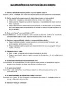 Questionário de Direito - administração