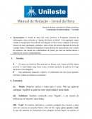 Manual de Redação – Jornal da Hora