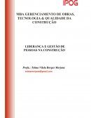 A LIDERANÇA E GESTÃO DE PESSOAS NA CONSTRUÇÃO