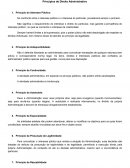 Princípios de Direito Administrativo