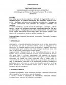 A Logística Internacional