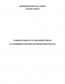 O CRIME DE DESACATO A FUNCIONÁRIO PÚBLICO E O ATENDIMENTO PRECÁRIO NAS REPARTIÇÕES PÚBLICAS