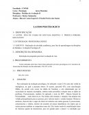 Realização de Atividade acadêmica, para fins de aprendizagem na disciplina de Medidas e Avaliação Psicológica II