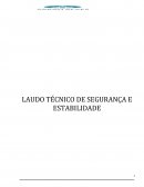 LAUDO TÉCNICO DE SEGURANÇA E ESTABILIDADE