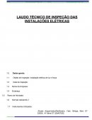 LAUDO TÉCNICO DE INSPEÇÃO DAS INSTALAÇÕES ELÉTRICAS