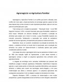 Agronegócio Versus agricultura familiar