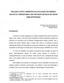 RELAÇÃO CUSTO X BENEFÍCIO NA APLICAÇÃO DE ENERGIA SOLAR VS. CONVENCIONAL EM CAPTAÇÃO DE ÁGUA DE POÇOS SEMI-ARTESIANOS