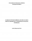 AS ÁREAS DE PROTEÇÃO AMBIENTAL EM CONFLITO COM OS DIREITOS FUNDAMENTAIS E A INTERVENÇÃO DO ESTADO NA PROPRIEDADE