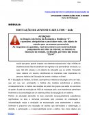 A EDUCAÇÃO DE JOVENS E ADULTOS