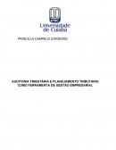 AUDITORIA TRIBUTÁRIA E PLANEJAMENTO TRIBUTÁRIO COMO FERRAMENTA DE GESTÃO EMPRESARIAL