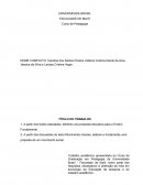 A Partir das discussões do texto Movimentos Sociais; elabore e fundamente uma proposta de um movimento social