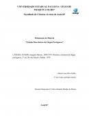Fichamento da Matéria: Estudos Diacrônicos da Língua Portuguesa