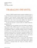 O Trabalho Infantil