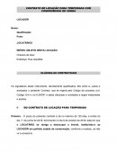 Contrato de Aluguel