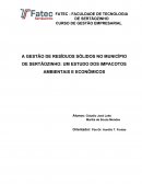 GESTÃO DE RESÍDUOS SÓLIDOS NO MUNICÍPIO DE SERTÃOZINHO: UM ESTUDO DOS IMPACOTOS AMBIENTAIS E ECONÔMICOS