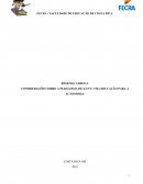 RESENHA CRITICA CONSIDERAÇÕES SOBRE A PEDAGOGIA DE KANT: UMA EDUCAÇÃO PARA A AUTONOMIA