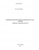 PROFISSIONAIS ENVOLVIDOS NA OBRA DA CONSTRUÇÃO CIVIL E SUAS ATIVIDADES