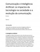 A Comunicação e Inteligencia Artificial na sociedade