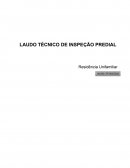 LAUDO TÉCNICO DE INSPEÇÃO PREDIAL