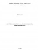 A IMPORTÂNCIA DO CONTROLE E ANÁLISE DOS CUSTOS E DESPESAS DENTRO DE UMA SOCIEDADE