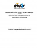 Políticas Pedagógicas e Gestão financeira